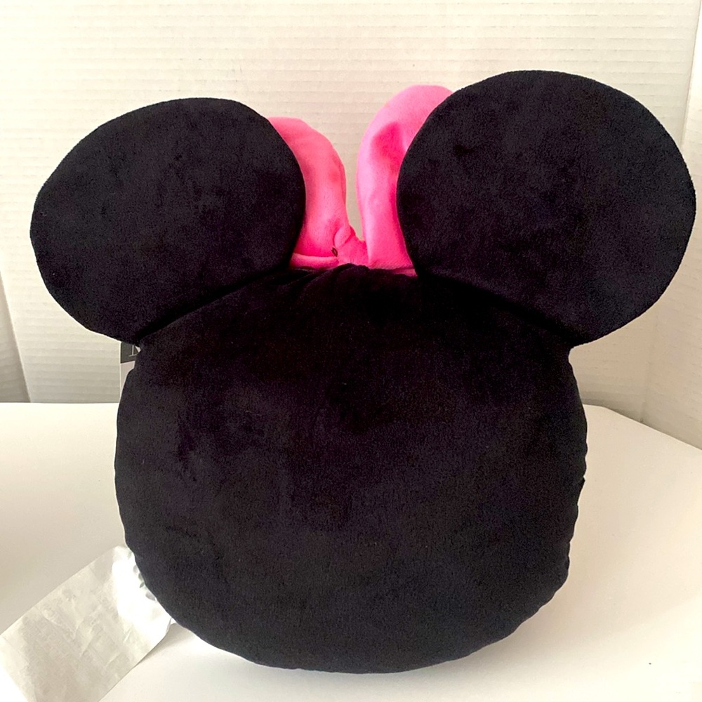 Disney Minnie Mouse Kids Pillow – Black & Pink - Picture 2 of 2